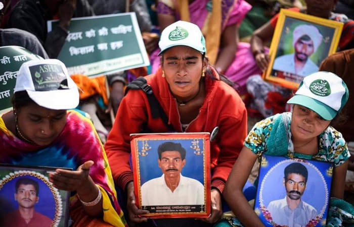 किसान आत्महत्या कृषि कानून भाजपा नरेंद्र मोदी किसानों का कर्ज माफ