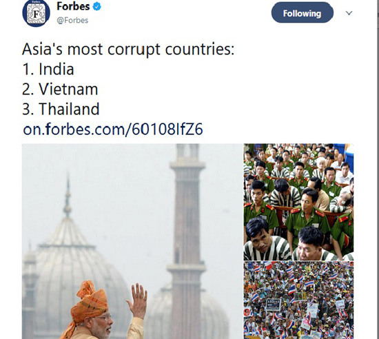 Forbes Corrupt India Corruption