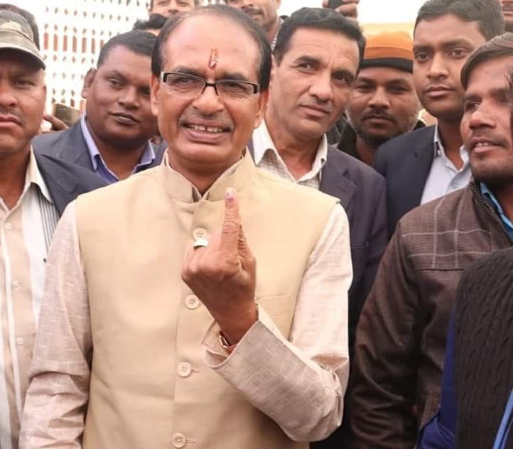 Shivraj singh chouhan Vote MP Madhya Pradesh election