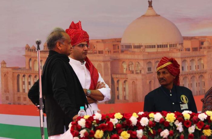 ashok gehlot sachin pilot congress Rajasthan election results BJP