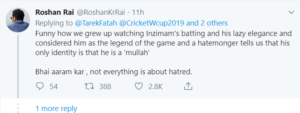 tarek fatah inzamam cricket world cup