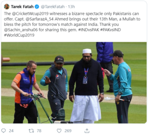 tarek fatah inzamam cricket world cup