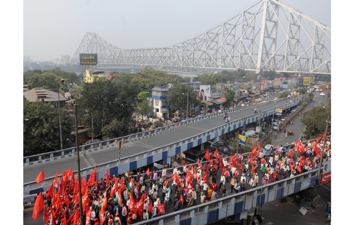 Long March Left Front Kolkata West Bengal Farmers