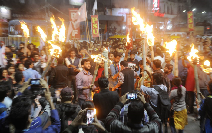 Students against NRC CAA CAB SFI Left Kolkata West Bengal