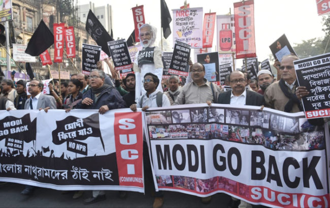 modi go back kolkata caa nrc protests Mamata Banerjee West Bengal