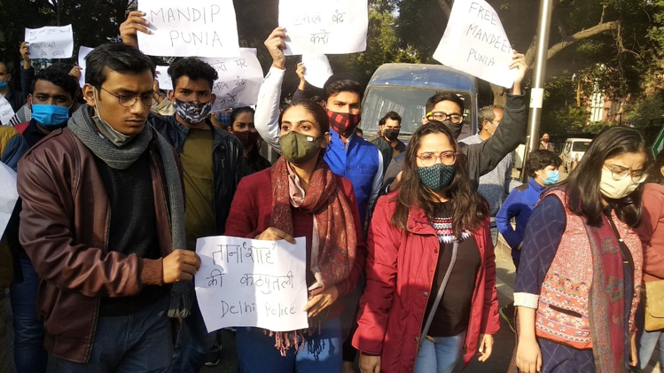 facebook live farmers protest mandeep punia journalists freedom of speech singhu border delhi