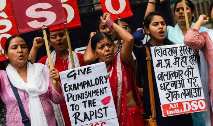 crime against women rape communal violence sc st Madhya Pradesh