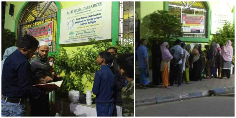 kolkata mosque feeds hungry hunger free meals