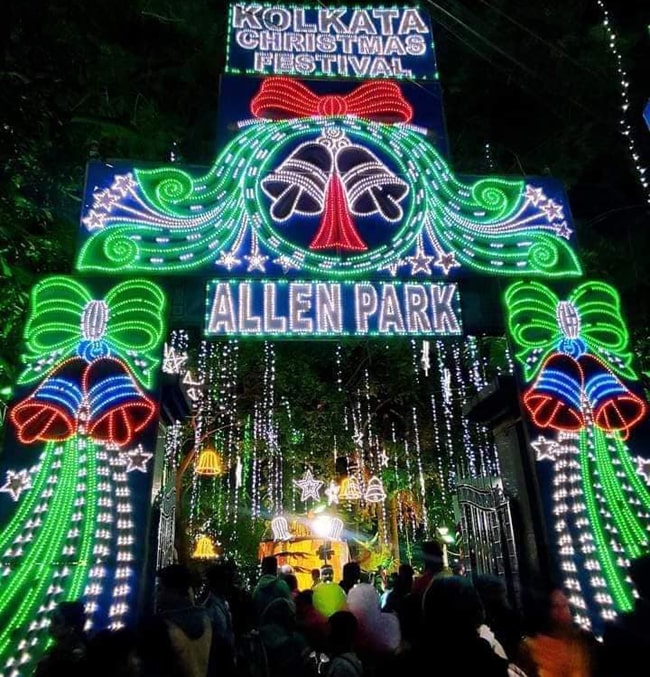 কলকাতা বেঙ্গলে ক্রিসমাস বেঙ্গলি আইডি পূজা