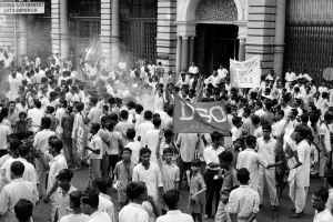 kolkata city with a conscious protest solidarity rally march