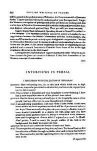 rabindranath tagore palestine gaza genocide israel Arabs Jewish Standard