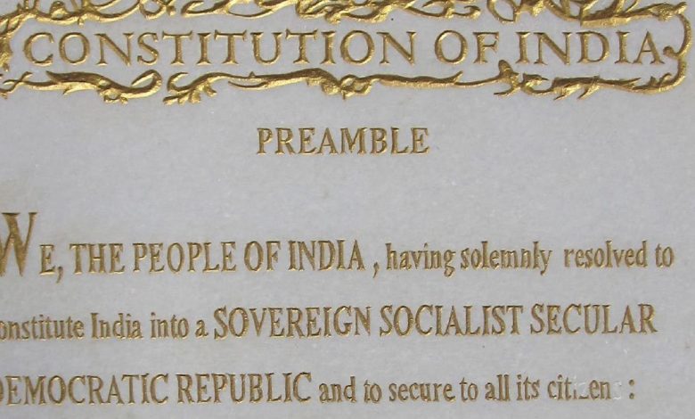 Indian constitution secularism socialism hindutva bjp rss right wing