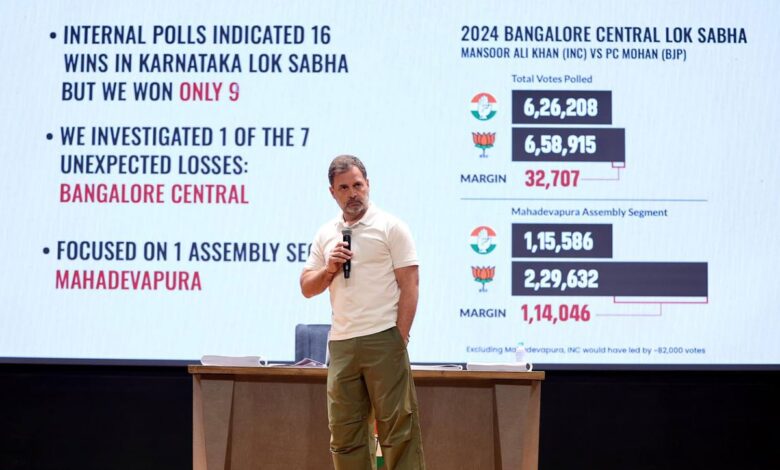 rahul gandhi duplicate voters election commission democracy vote chori