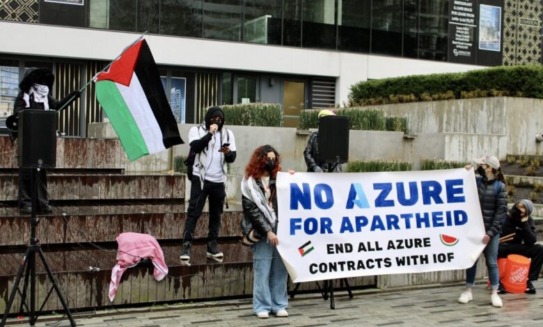 microsoft amazon google us tech gaza genocide israel palestine