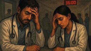 resident doctor quits gb pant hospital mental strain health