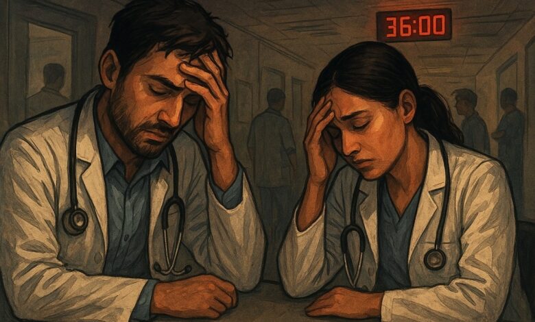 resident doctor quits gb pant hospital mental strain health