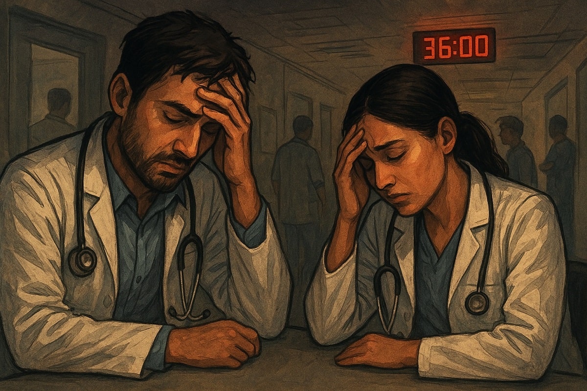 resident doctor quits gb pant hospital mental strain health