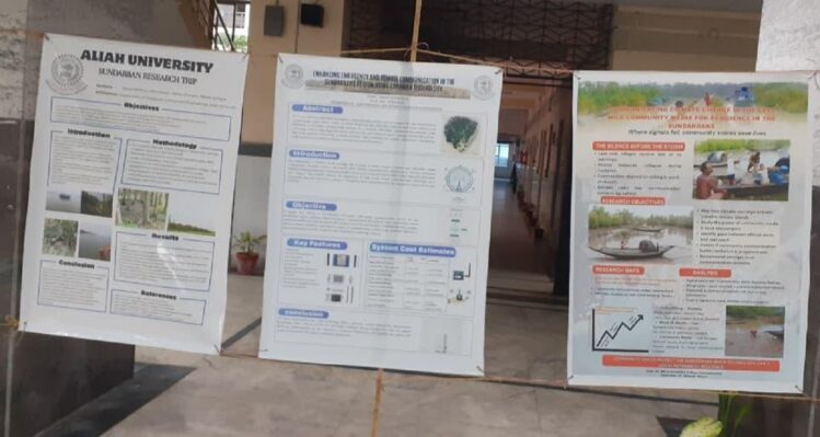 microplastics migration mangroves aliah university research climate risks sundarbans exhibitions