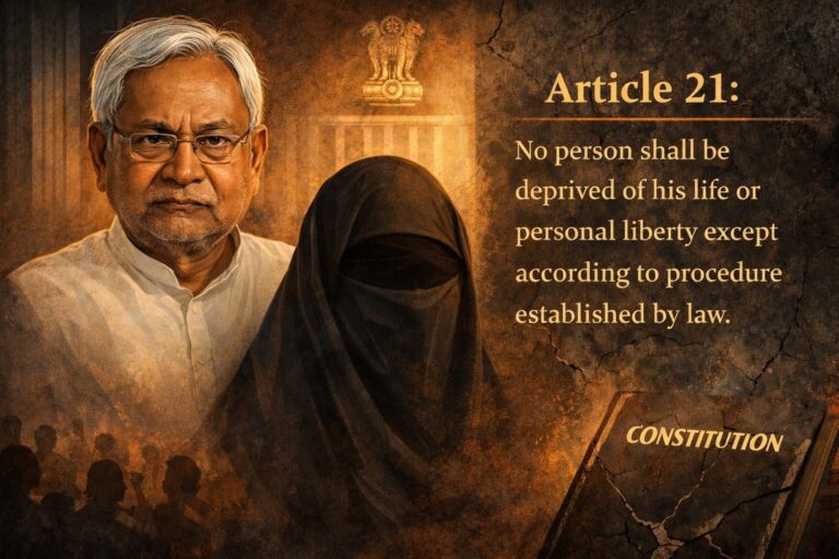 A Veil Pulled, a Constitution Crossed: The Nitish Kumar Hijab Controversy