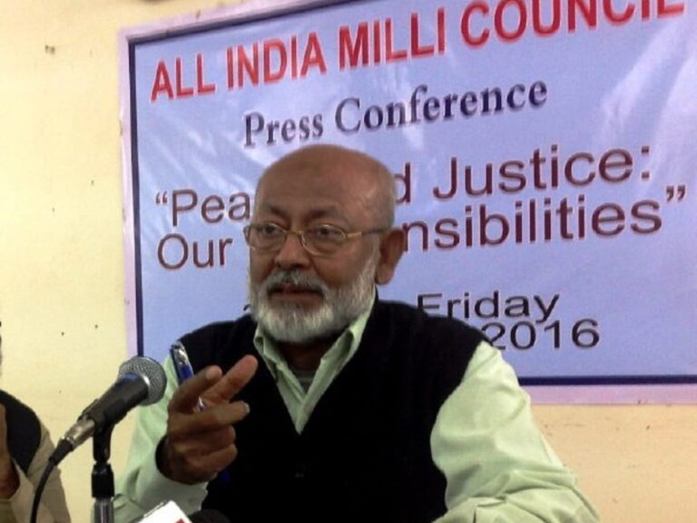 Dr Manzoor Alam and the Leadership Indian Muslims Can Ill Afford to Lose