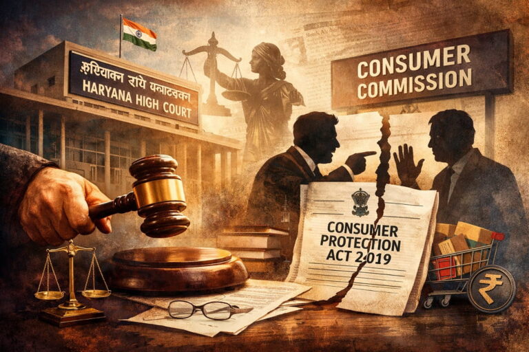 Consumer Protection Act 2019: Haryana High Court Intervention Highlights Gaps in India’s Consumer Justice System