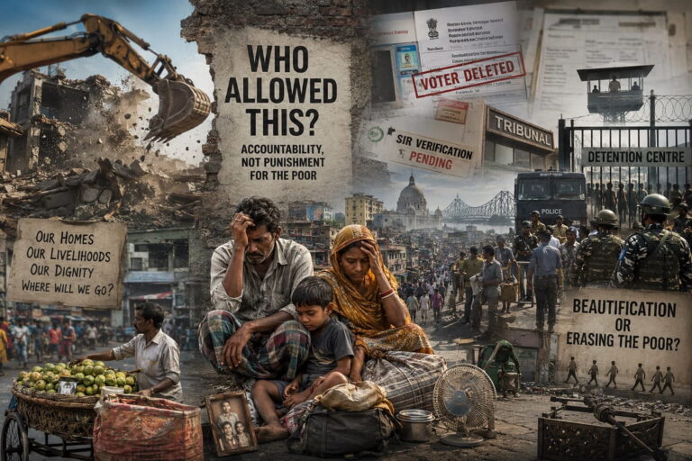 Bulldozers, Evictions and Fear: The Human Cost of Bengal’s New Governance