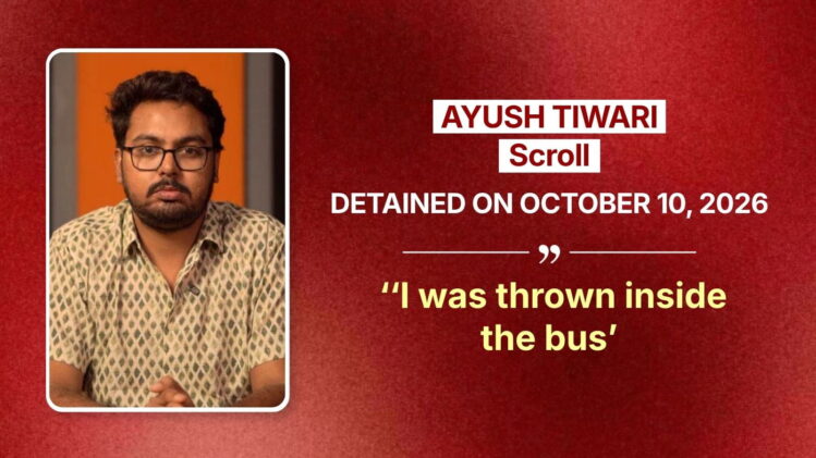 delhi police assaults on journalists covering anti-sir protests ayush tiwari