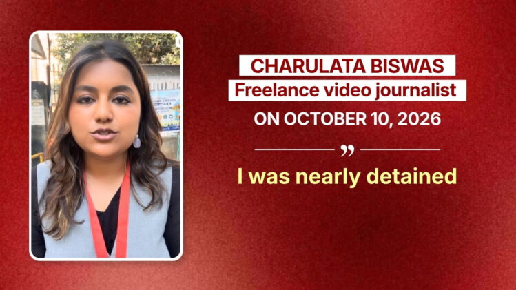 delhi police assaults on journalists covering anti-sir protests