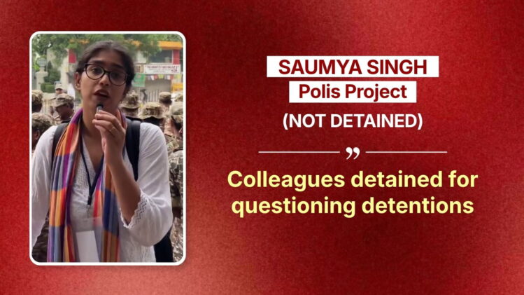 delhi police assaults on journalists covering anti-sir protests saumya singh