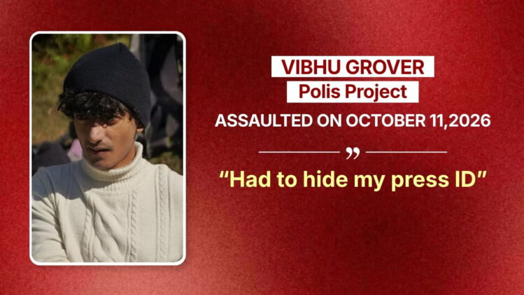delhi police assaults on journalists covering anti-sir protests vibhu grover
